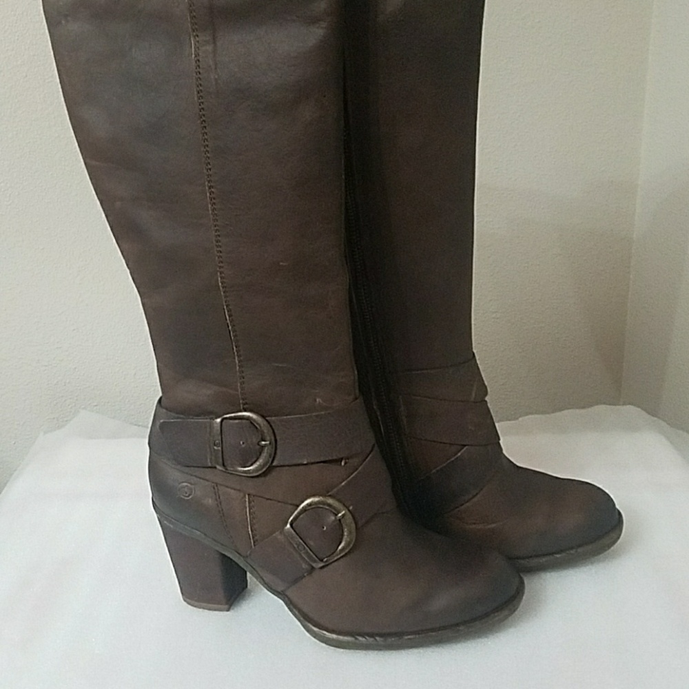 Born F32416 tan/brown knee high boots - Picture 3 of 7